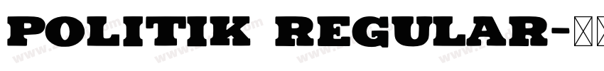 Politik Regular字体转换